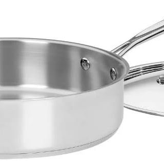 Cuisinart Stainless Steel, 5.5 Quart Sauté Pan w/ Cover, Helper Handle, Chef's Classic, 733-30H